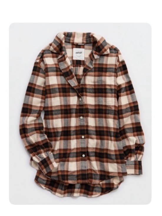 aerie Tops - Aerie Anytime Fave Flannel Button Down
Shirt
